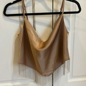 Silk tank top.
